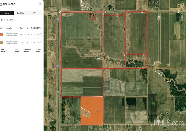 Photo 3 of Land for sale at Tbd W 23 Mile And Hantz Rd, Rudyard, MI 49780 | MLS# 50214344 | Listing updated on 2026-07-09