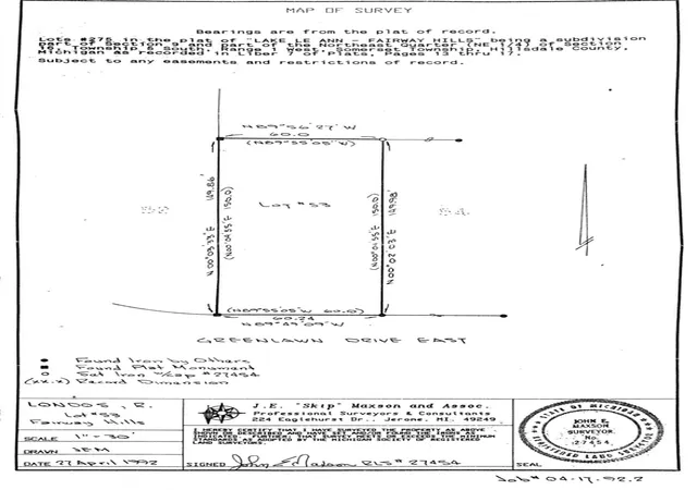 Photo 7 of Land for sale at 11630 Greenlawn Dr, Jerome, MI 49249 | MLS# 70533546 | Listing updated on 2026-09-17