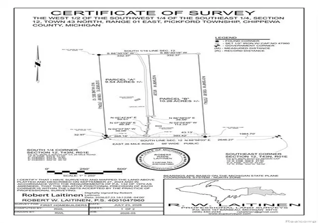 Photo 2 of Land for sale at 5575 E 26 Mile Rd, Pickford, MI 49774 | MLS# 60995747 | Listing updated on 2026-08-07