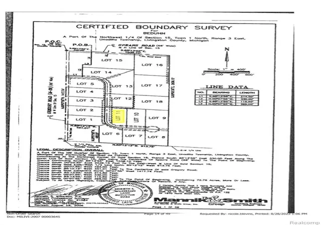 Photo 27 of Land for sale at 11 Gregory Ridge, Gregory, MI 48137 | MLS# 61023237 | Listing updated on 2026-08-31