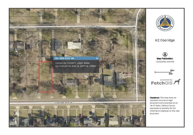Photo 1 of Land for sale at 62 W Coolidge Ave, Battle Creek, MI 49037 | MLS# 70298706 | Listing updated on 2026-08-05