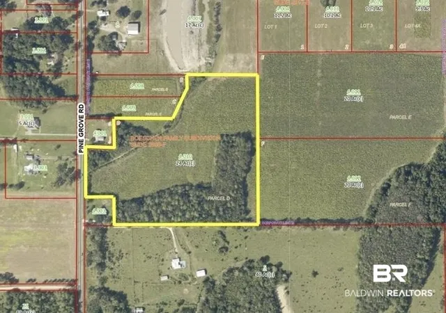 Photo 1 of Land for sale at 43574 Pine Grv Rd, Bay Minette, AL 36507 | MLS# 393097 | Listing updated on 2026-08-02