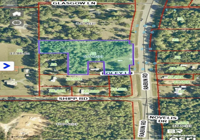 Photo 2 of Land for sale at 50117 Rabun Rd, Bay Minette, AL 36507 | MLS# 394707 | Listing updated on 2026-07-24
