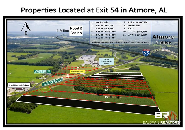 Photo 27 of Land for sale at 10 Jack Springs Rd, Atmore, AL 36502 | MLS# 338906 | Listing updated on 2026-08-02