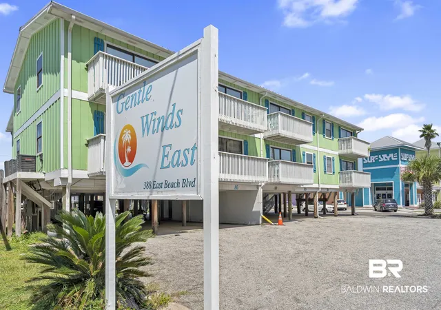 Photo 1 of Townhouse for sale at 388 E Beach Blvd #B1, Gulf Shores, AL 36542 | MLS# 388218 | Listing updated on 2026-09-10