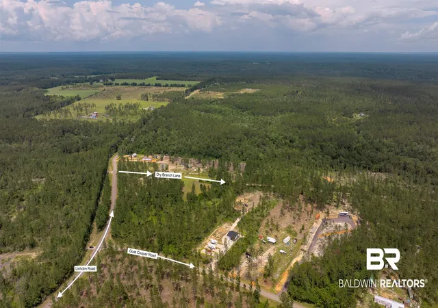 Photo 3 of Land for sale at 0 Dry Branch Ln, Robertsdale, AL 36567 | MLS# 399365 | Listing updated on 2026-08-02