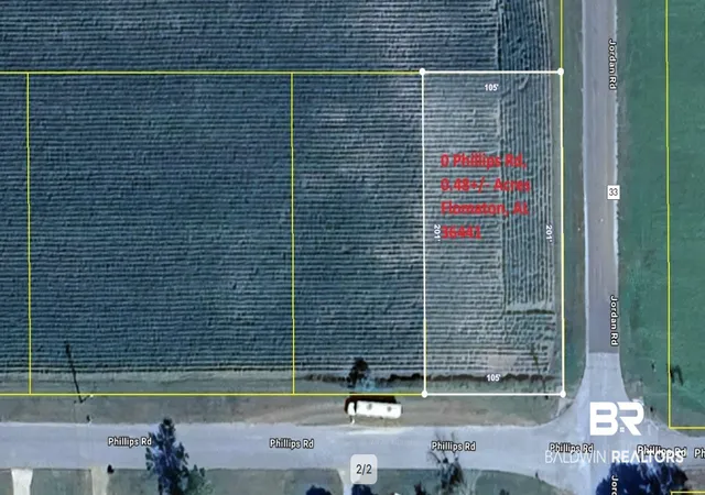 Photo 2 of Land for sale at 0 Phillips Rd, Flomaton, AL 36441 | MLS# 409294 | Listing updated on 2026-08-19