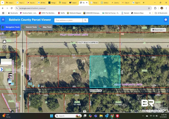 Photo 1 of Land for sale at 20121 Woerner Rd, Foley, AL 36535 | MLS# 397850 | Listing updated on 2026-07-24