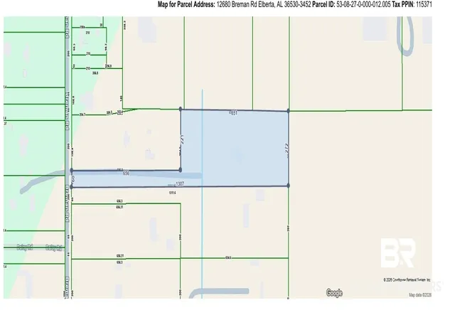 Photo 2 of Land for sale at 12680 Breman Rd, Elberta, AL 36530 | MLS# 397937 | Listing updated on 2026-10-09