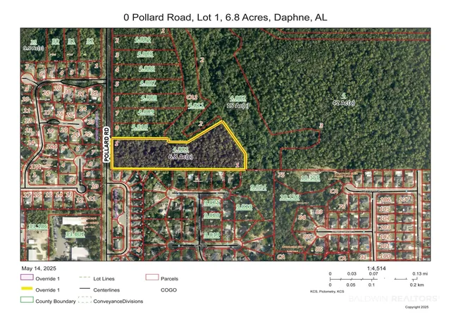 Photo 1 of Land for sale at 0 Pollard Rd, Daphne, AL 36526 | MLS# 379388 | Listing updated on 2026-08-07