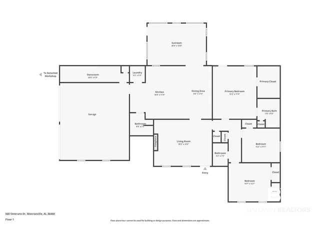 71st image of 560 Veterans Ave, Monroeville, AL 36460 | MLS# 389313