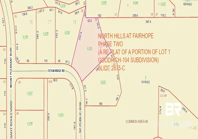 Photo 4 of Land for sale at 618 Teton Ridge Rd, Fairhope, AL 36532 | MLS# 389780 | Listing updated on 2026-09-14