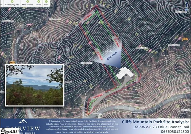 Photo 3 of Land for sale at 230 Blue Bonnet Trl, Marietta, SC 29661 | MLS# 1572105 | Listing updated on 2026-01-09