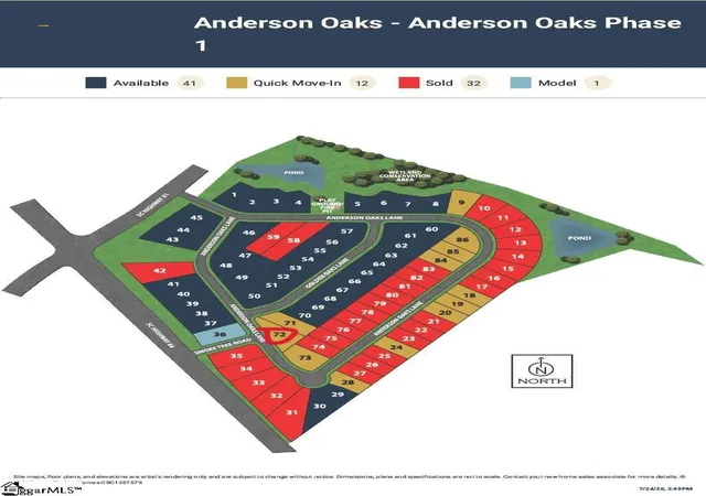 8th image of 172 Anderson Oaks Ln #72, Easley, SC 29642 | MLS# 1597674