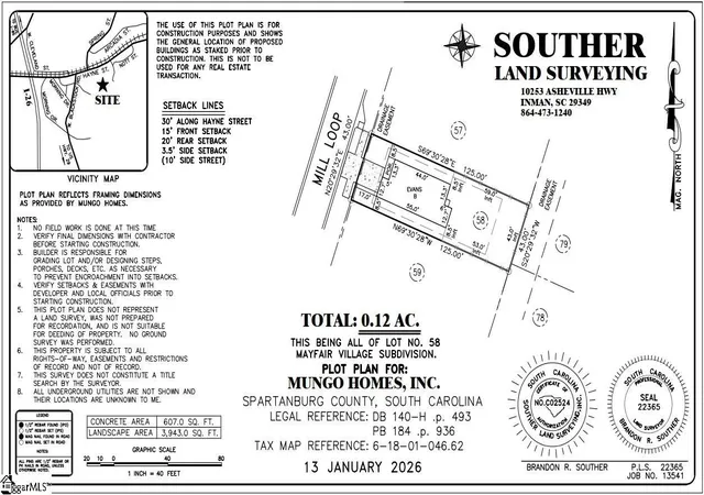Homes for sale in Spartanburg, SC | 2332 Mill Loop #Lot 58, Spartanburg, SC 29301 | MLS# 1581853