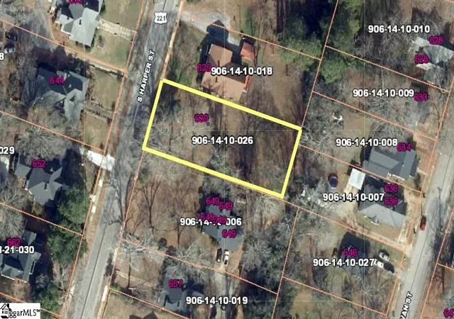 Photo 3 of Land for sale at 639 S Harper St, Laurens, SC 29360 | MLS# 1601266 | Listing updated on 2026-08-25