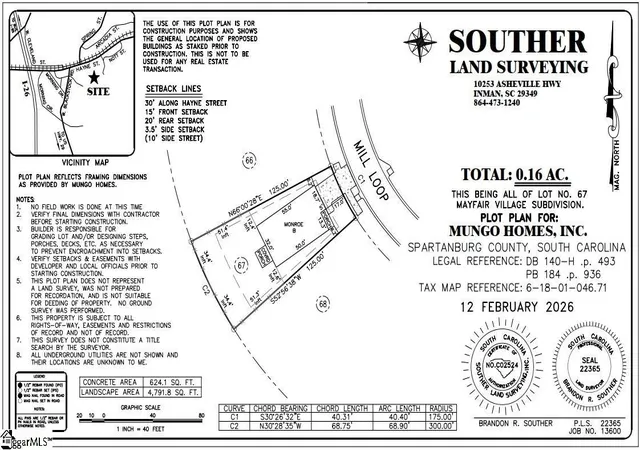 Homes for sale in Spartanburg, SC | 2305 Mill Loop #Lot 67, Spartanburg, SC 29301 | MLS# 1585863