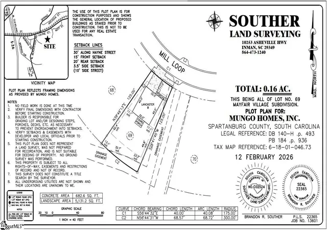 Homes for sale in Spartanburg, SC | 2297 Mill Loop #Lot 69, Spartanburg, SC 29301 | MLS# 1586601