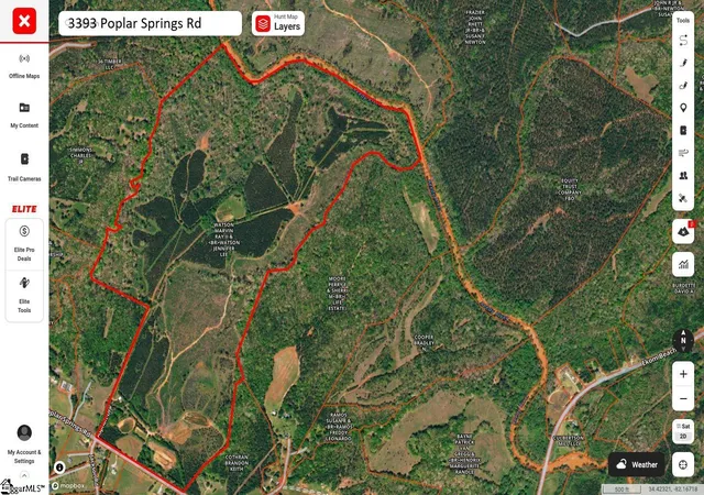 Land for sale at 3393 Poplar Springs Rd, Ware Shoals, SC 29692 | MLS# 1526429