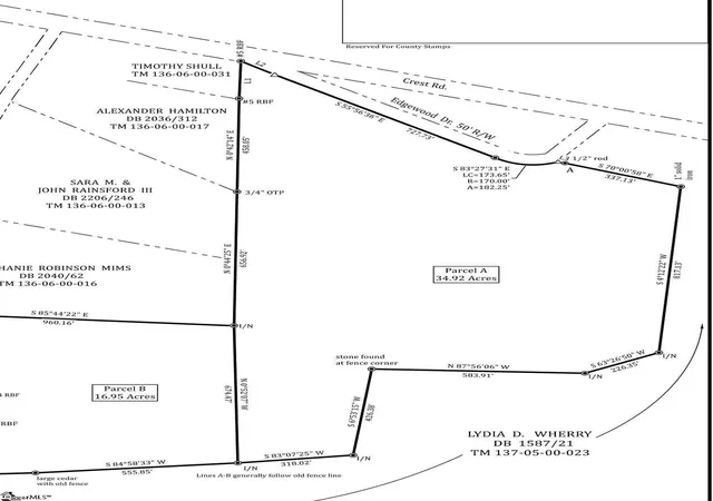 Photo 1 of Land for sale at 0 Edgewood Dr, Edgefield, SC 29824 | MLS# 1575834 | Listing updated on 2025-11-25