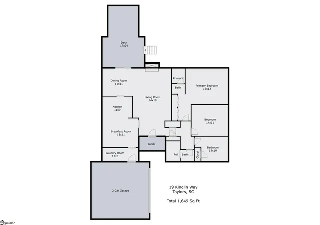 Photo 3 of Single family home for sale at 19 Kindlin Wy, Taylors, SC 29687 | MLS# 1600901 | Listing updated on 2026-08-14
