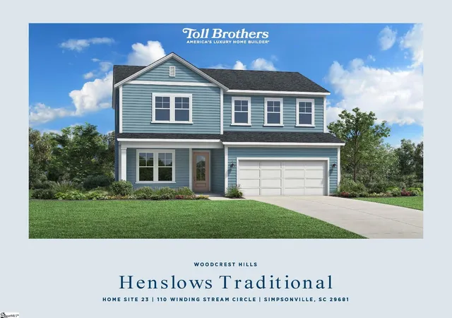 Homes for sale in Simpsonville, SC | 110 Winding Stream Cir #Lot 23 Henslows Traditional, Simpsonville, SC 29681 | MLS# 1583832
