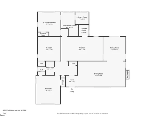 45th image of 607 W Farley Ave, Laurens, SC 29360 | MLS# 1588178