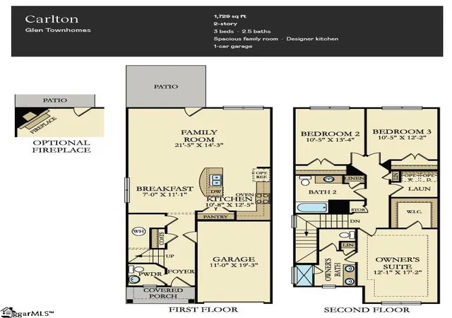 Photo 2 of Townhouse for sale at 1940 Bluejay Ln, Spartanburg, SC 29316 | MLS# 1599984 | Listing updated on 2026-08-17