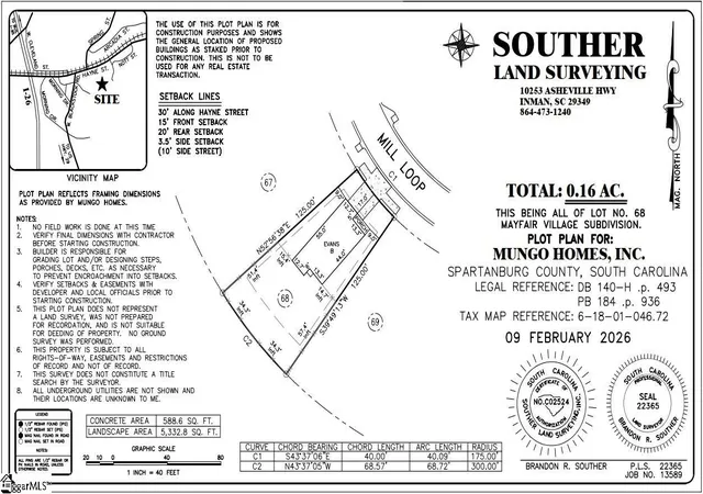 Homes for sale in Spartanburg, SC | 2301 Mill Loop #Lot 68, Spartanburg, SC 29301 | MLS# 1586602