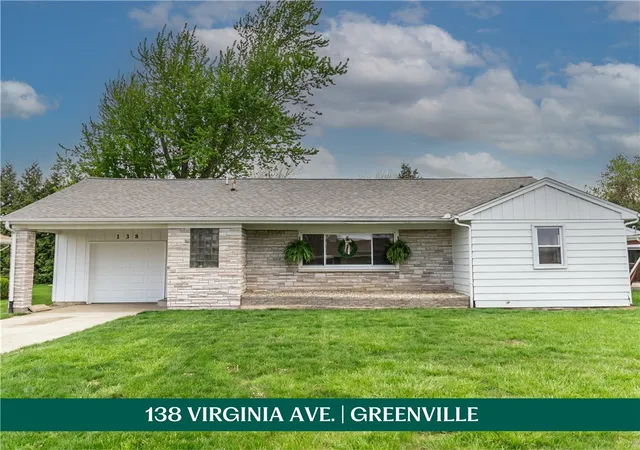 Photo 1 of Single family home for sale at 138 Virginia Ave, Greenville, OH 45331 | MLS# 953238 | Listing updated on 2026-07-16