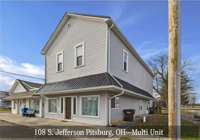 Photo 1 of Multi family home for sale at 108 Jefferson St, Pitsburg, OH 45358 | MLS# 964057 | Listing updated on 2026-07-13