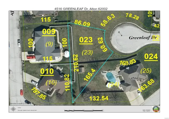 Photo 1 of Land for sale at 4516 Greenleaf Dr, Alton, IL 62002 | MLS# 23008955 | Listing updated on 2023-03-01