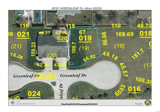 Photo 1 of Land for sale at 4532 Greenleaf Dr, Alton, IL 62002 | MLS# 23009770 | Listing updated on 2023-03-01