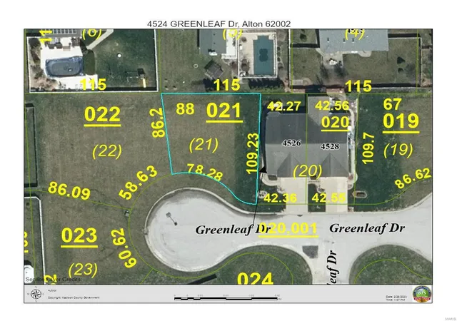 Photo 1 of Land for sale at 4524 Greenleaf Dr, Alton, IL 62002 | MLS# 23009774 | Listing updated on 2023-03-01