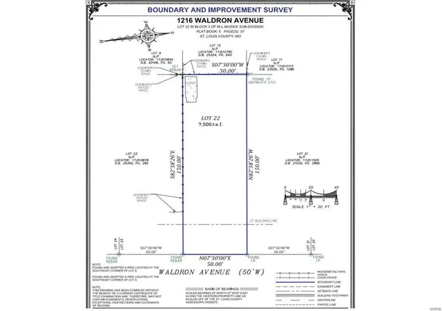 Photo 3 of Land for sale at 1216 Waldron Ave, Saint Louis, MO 63130 | MLS# 24055716 | Listing updated on 2024-09-03