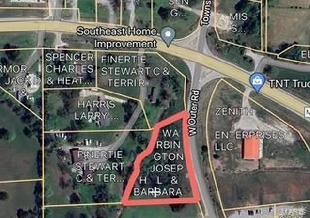 Photo 1 of Land for sale at 0 W Outer Rd, Poplar Bluff, MO 63901 | MLS# 24073903 | Listing updated on 2024-12-14