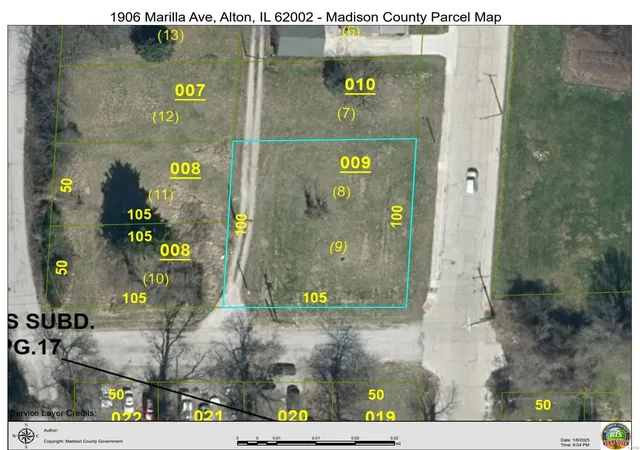 Photo 1 of Land for sale at 1906 Marilla Ave, Alton, IL 62002 | MLS# 25001276 | Listing updated on 2025-01-09