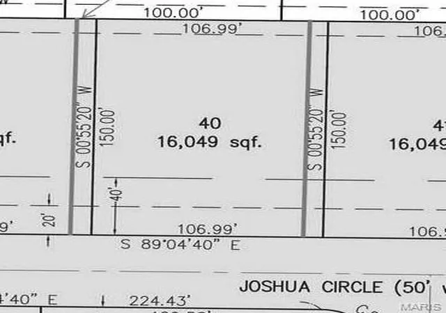 Homes for sale in Columbia, IL | Lot 40 Joshua Cir, Columbia, IL 62236 | MLS# MIS25076385