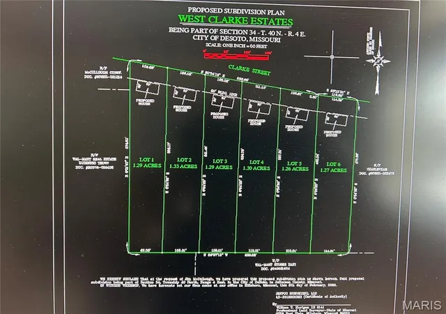 Photo 3 of Land for sale at Lot #2 Clarke St, De Soto, MO 63020 | MLS# MIS26020983 | Listing updated on 2026-06-22