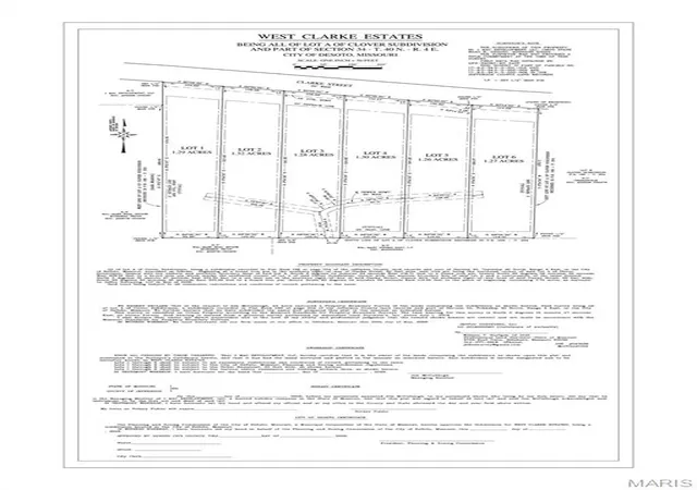 Photo 1 of Land for sale at Lot #3 Clarke St, De Soto, MO 63020 | MLS# MIS26021341 | Listing updated on 2026-06-22