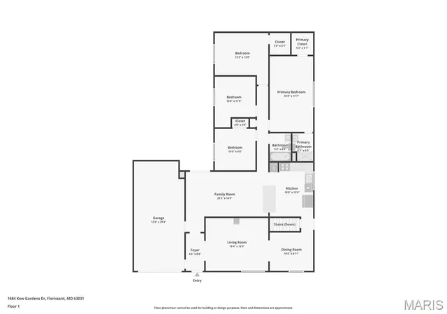 6th image of 1684 Kew Gardens Dr, Florissant, MO 63031 | MLS# MIS26023000
