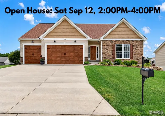Photo 1 of Single family home for sale at 75 Stone Bridge Dr, Moscow Mills, MO 63362 | MLS# MIS26041274 | Listing updated on 2026-09-13