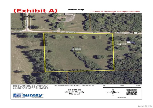 Homes for sale in Foley, MO | 0 Blue Bird Hill Lane (6 +/  Acres), Foley, MO 63347 | MLS# MIS26043473