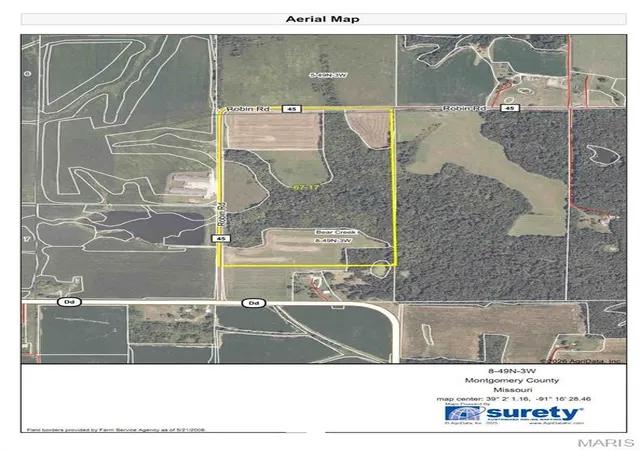 Photo 1 of Land for sale at 00 Robin Road, Bellflower, MO 63333 | MLS# MIS26045150 | Listing updated on 2026-08-01