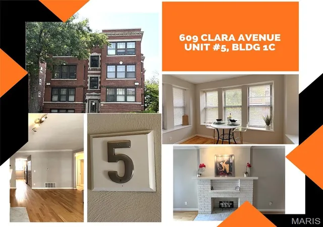 Photo 1 of Condo for sale at 609 Clara Avenue Avenue #5, Saint Louis, MO 63112 | MLS# MIS26046870 | Listing updated on 2026-08-14