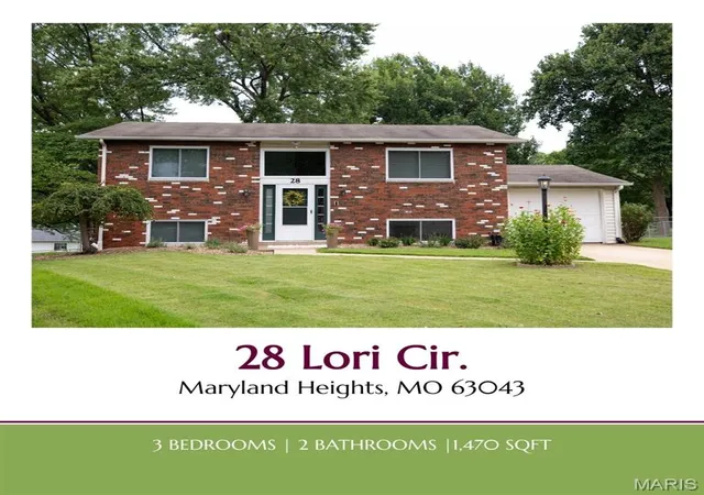 Photo 1 of Sale Pending at 28 Lori Cir, Maryland Heights, MO 63043 | MLS# MIS26048359 | Listing updated on 2026-08-18
