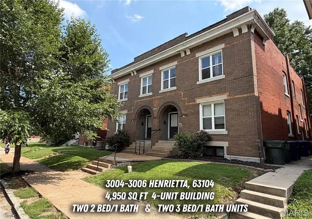Multi family home for sale at 3004-3006 Henrietta St, Saint Louis, MO 63104 | MLS# MIS26048436