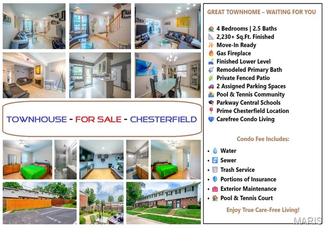 Photo 1 of Townhouse for sale at 13261 Cochero Dr, Saint Louis, MO 63141 | MLS# MIS26048509 | Listing updated on 2026-09-01