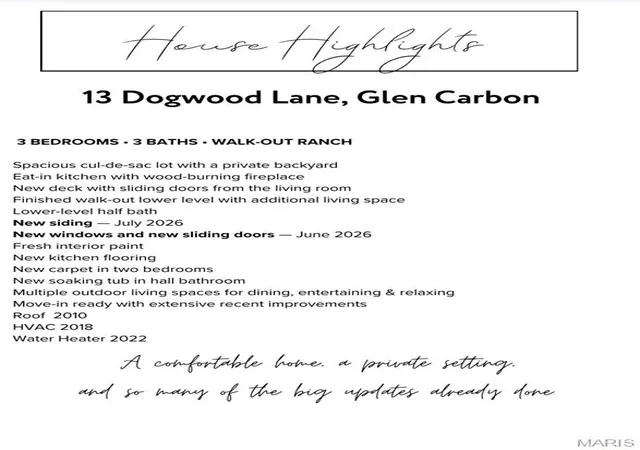 3rd image of 13 Dogwood Ln, Glen Carbon, IL 62034 | MLS# MIS26051583
