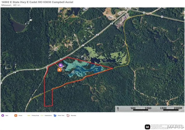 Photo 3 of Land for sale at 14502 E State Hwy E, Cadet, MO 63630 | MLS# MIS26052567 | Listing updated on 2026-10-01